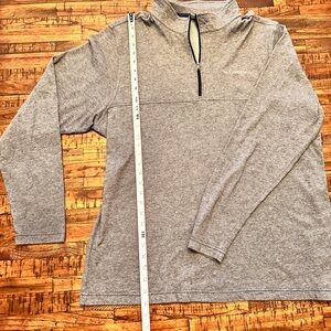 Columbia Gray‎ Athletic Long Sleeve 1/4 Zip Shirt Jacket Men’s XL Pullover